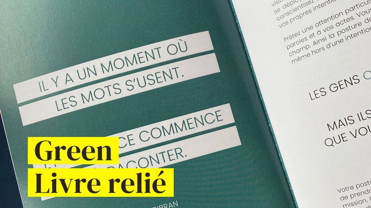 Green - livre relié - Valérie Demont - Greenheart Business - Lausanne