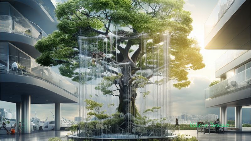 VerdeNova Ville de Lausanne récupère l'eau pour chaque arbre le reste est redistributé - Podcast futur 2034 Valérie Demont