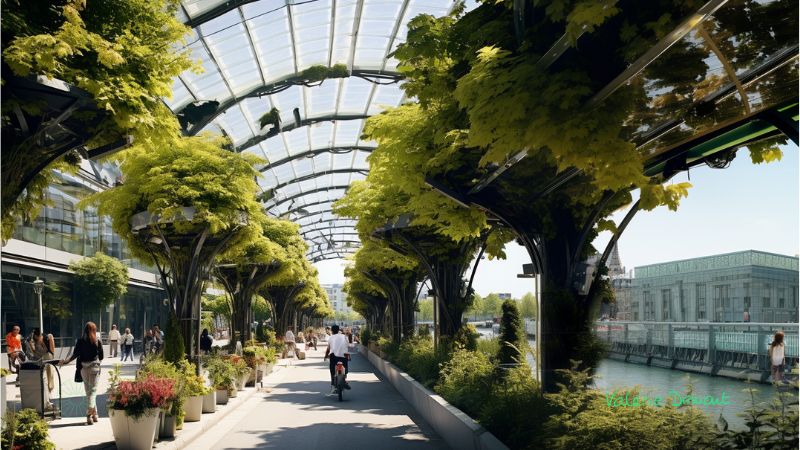 arbre et eau à la demande ville du futur ecologie valerie demont 2034
