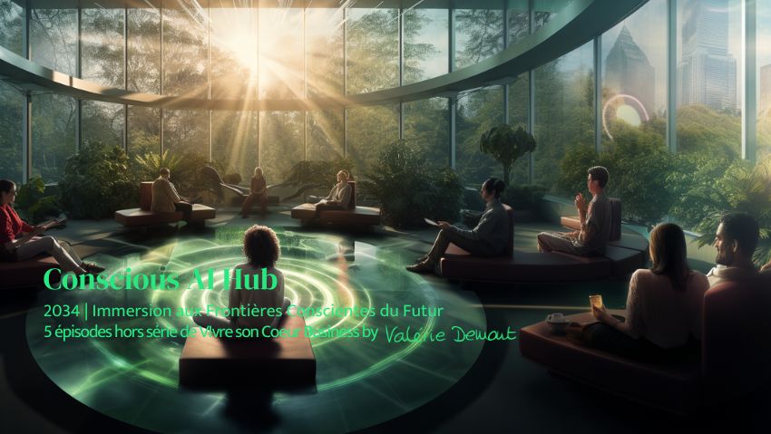 conscious AI Hub 2034 immersion futur conscient podcast valerie demont green heart business