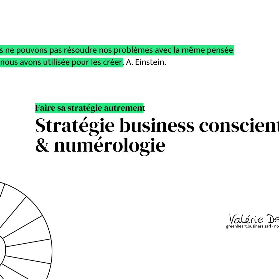 Numérologie et stratégie business conscient